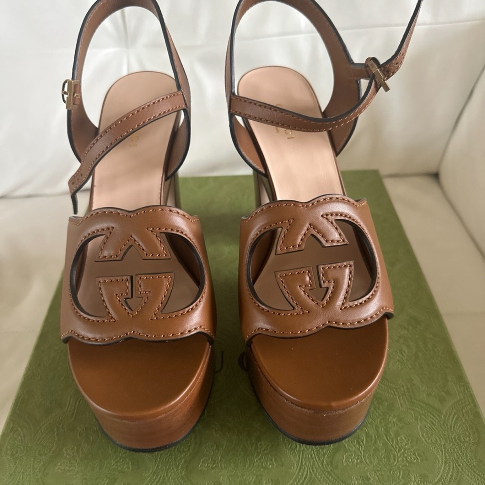 Gucci Women's Brown Platform Sandals